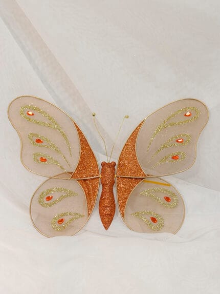 Mariposa grande en velo escarchada - Decora tu Navidad Envios a Bogotá y toda Colombia | Dkora Colombia