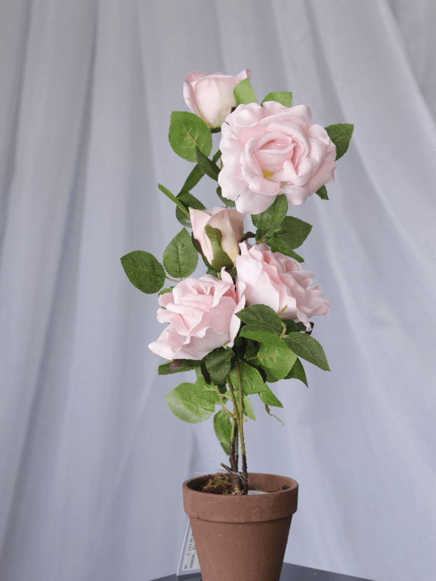 Matera Rosas por 5 – Rosado - Flores Artificiales Envios a Bogotá y toda Colombia | Dkora Colombia