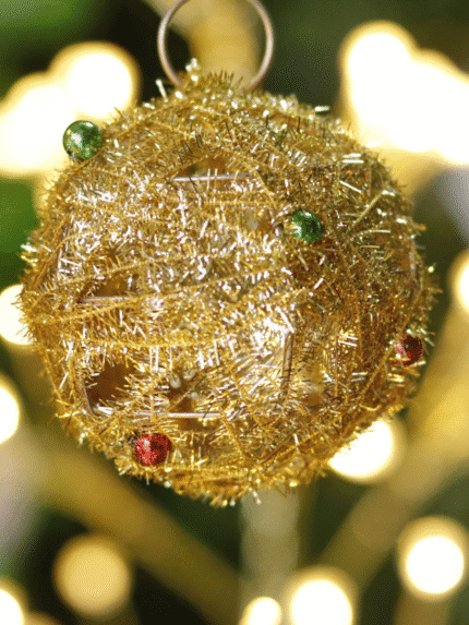 Bola N10 Alambrada con Hilo Oropel – Dorada - Bolas Envios a Bogotá y toda Colombia | Dkora Colombia