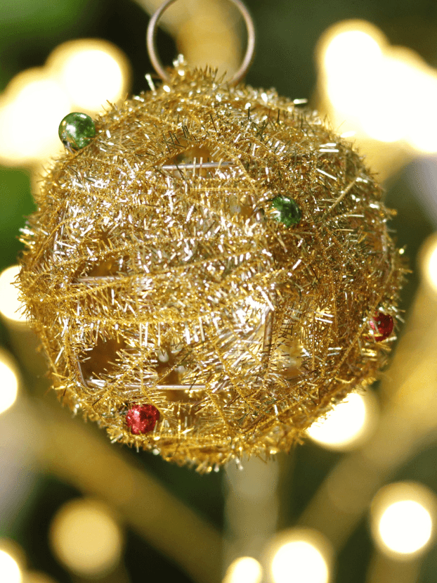 Bola N10 Alambrada con Hilo Oropel – Dorada - Bolas Envios a Bogotá y toda Colombia | Dkora Colombia