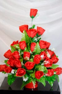 Rosas con Helecho Cuero - Amor y Amistad Envios a Bogotá y toda Colombia | Dkora Colombia