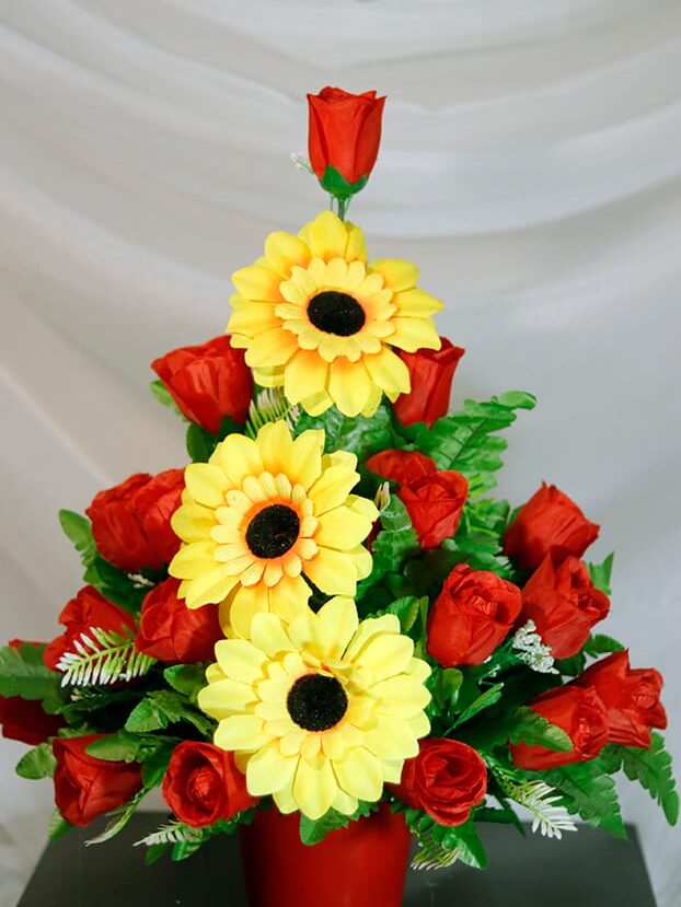 Girasoles por 3- Amarillo - Amor y Amistad Envios a Bogotá y toda Colombia | Dkora Colombia