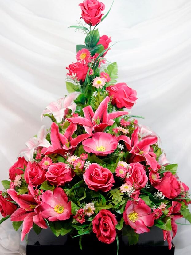 Rosas y Lirios fucsia - Amor y Amistad Envios a Bogotá y toda Colombia | Dkora Colombia