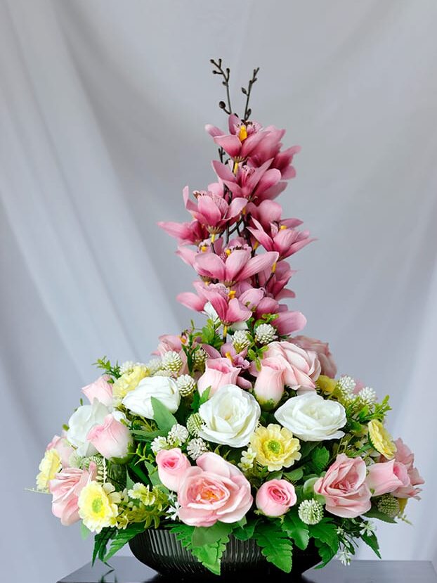 Orquídea Morada y Rosa Blanca - Amor y Amistad Envios a Bogotá y toda Colombia | Dkora Colombia