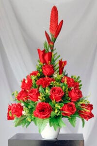 Heliconia y Cartucho – Rojo - Amor y Amistad Envios a Bogotá y toda Colombia | Dkora Colombia
