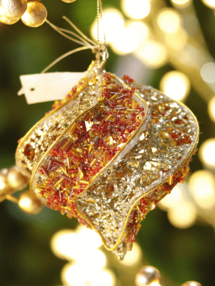 Lagrima alambrada – Rojo y Dorado - Bolas Envios a Bogotá y toda Colombia | Dkora Colombia