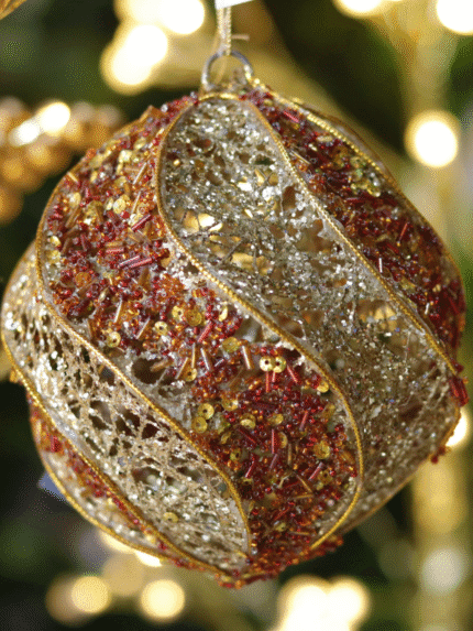 Bola N12 espiral -Ocre y Dorado - Bolas Envios a Bogotá y toda Colombia | Dkora Colombia