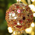 Bola N10 espiral -Dorado y Ocre - Bolas Envios a Bogotá y toda Colombia | Dkora Colombia