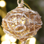 Diamante Alambrado Escarchado- Ocre - Bolas Envios a Bogotá y toda Colombia | Dkora Colombia