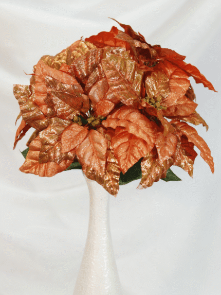 Ramo Flor de Navidad por 5 varas – Naranja - Decora tu Navidad Envios a Bogotá y toda Colombia | Dkora Colombia