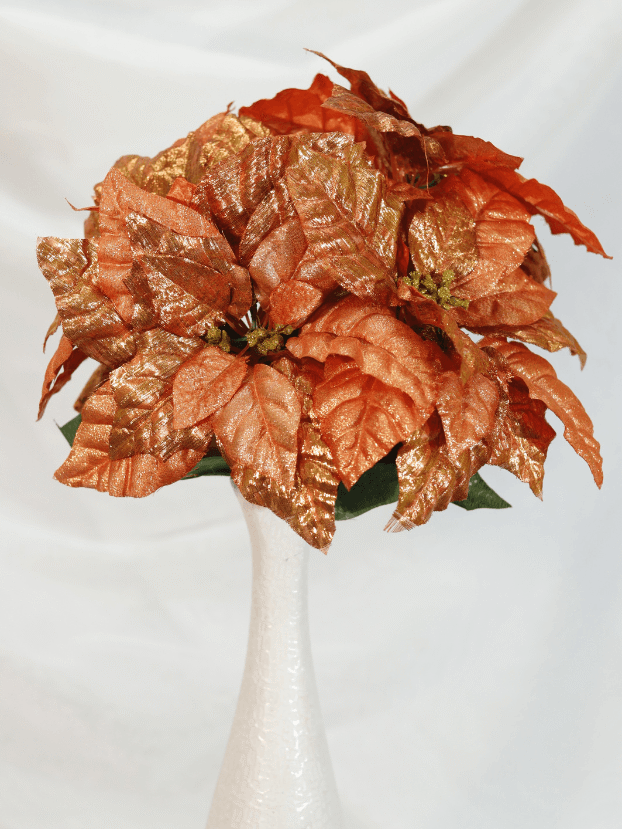 Ramo Flor de Navidad por 5 varas – Naranja - Decora tu Navidad Envios a Bogotá y toda Colombia | Dkora Colombia