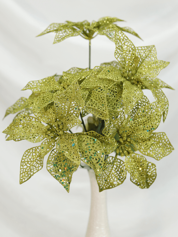 Ramo Flor de Navidad por 7 varas – Verde - Decora tu Navidad Envios a Bogotá y toda Colombia | Dkora Colombia