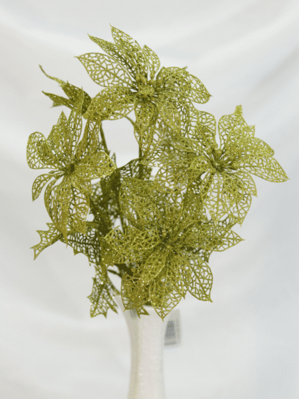 Ramo Flor de Navidad por 7 varas – Verde - Decora tu Navidad Envios a Bogotá y toda Colombia | Dkora Colombia