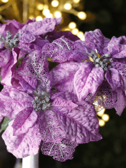 Ramo Flor de Navidad por 5 varas – Naranja - Decora tu Navidad Envios a Bogotá y toda Colombia | Dkora Colombia