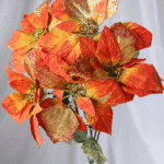 Ramo Flor de Navidad por 5 varas – Bicolor Fucsia y Plata - Decora tu Navidad Envios a Bogotá y toda Colombia | Dkora Colombia