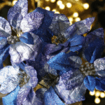 Ramo Flor de Navidad por 5 varas – Morados Metalizado - Decora tu Navidad Envios a Bogotá y toda Colombia | Dkora Colombia