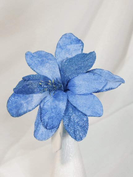 Flor de Navidad por 11 pétalos – Azul - Decora tu Navidad Envios a Bogotá y toda Colombia | Dkora Colombia