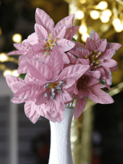 Ramo Flor de Navidad por 7 varas – Palo Rosa - Decora tu Navidad Envios a Bogotá y toda Colombia | Dkora Colombia