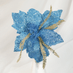 Ramo Flor de Navidad por 5 –Fucsia y Dorada - Decora tu Navidad Envios a Bogotá y toda Colombia | Dkora Colombia