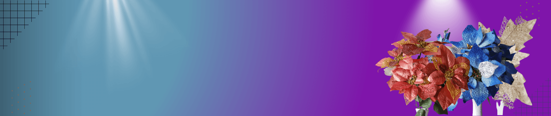 Flor de Navidad con follaje – Plata - Decora tu Navidad Envios a Bogotá y toda Colombia | Dkora Colombia