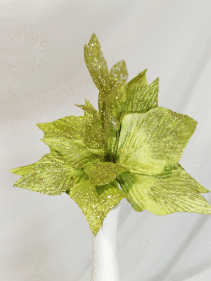 Flor de Navidad por 12 pétalos – Verde - Decora tu Navidad Envios a Bogotá y toda Colombia | Dkora Colombia