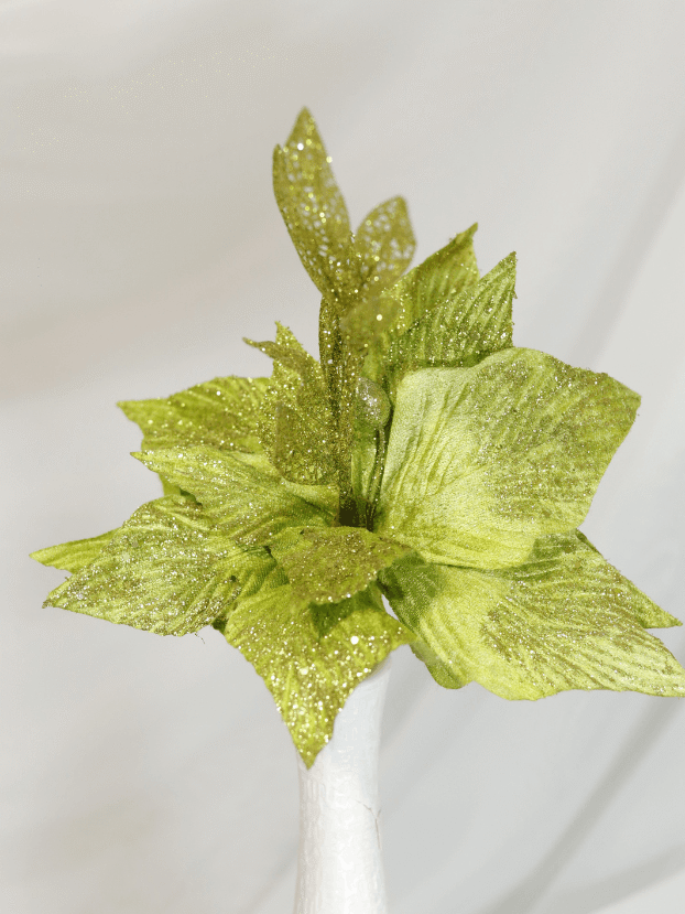 Flor de Navidad por 12 pétalos – Verde - Decora tu Navidad Envios a Bogotá y toda Colombia | Dkora Colombia