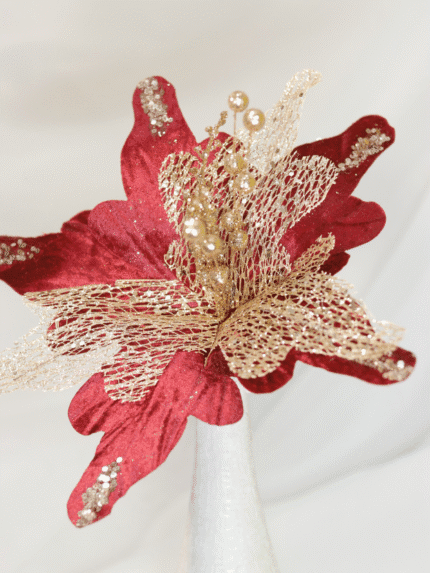 Flor de Navidad por 5 pétalos – Rojo - Decora tu Navidad Envios a Bogotá y toda Colombia | Dkora Colombia