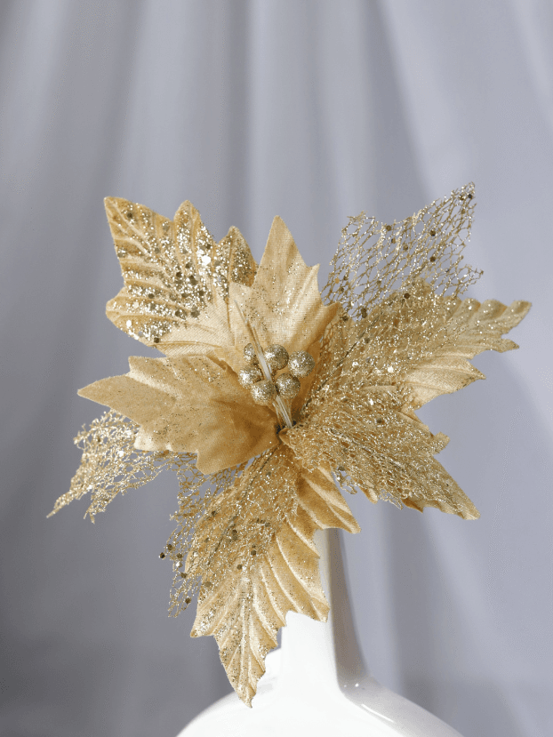 Flor de Navidad por 8 pétalos – Verde - Decora tu Navidad Envios a Bogotá y toda Colombia | Dkora Colombia