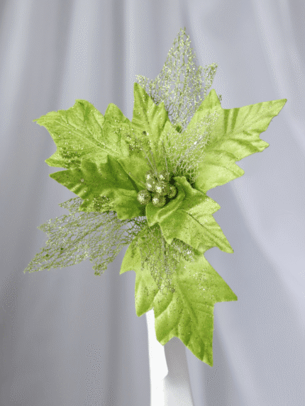 Flor de Navidad por 8 pétalos – Verde - Decora tu Navidad Envios a Bogotá y toda Colombia | Dkora Colombia