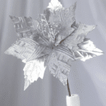 Ramo Flor de Navidad por 5 varas– Rojo y Plata - Decora tu Navidad Envios a Bogotá y toda Colombia | Dkora Colombia