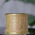 Cinta 10 yardas – Malla champaña con lentejuelas, escarcha y alambre - Cintas Envios a Bogotá y toda Colombia | Dkora Colombia