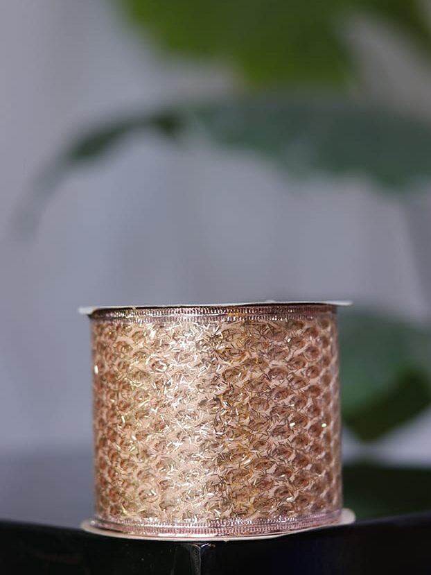 Cinta 10 yardas – Malla alambrada con escarcha y lentejuelas En Palo Rosa - Cintas Envios a Bogotá y toda Colombia | Dkora Colombia