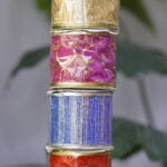 Cinta de organza dorada con rayas escarchadas y acabado brillante - Cintas Envios a Bogotá y toda Colombia | Dkora Colombia