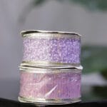 Cinta de organza semitransparente con figuras escarchadas, cuatro modelos disponibles - Cintas Envios a Bogotá y toda Colombia | Dkora Colombia