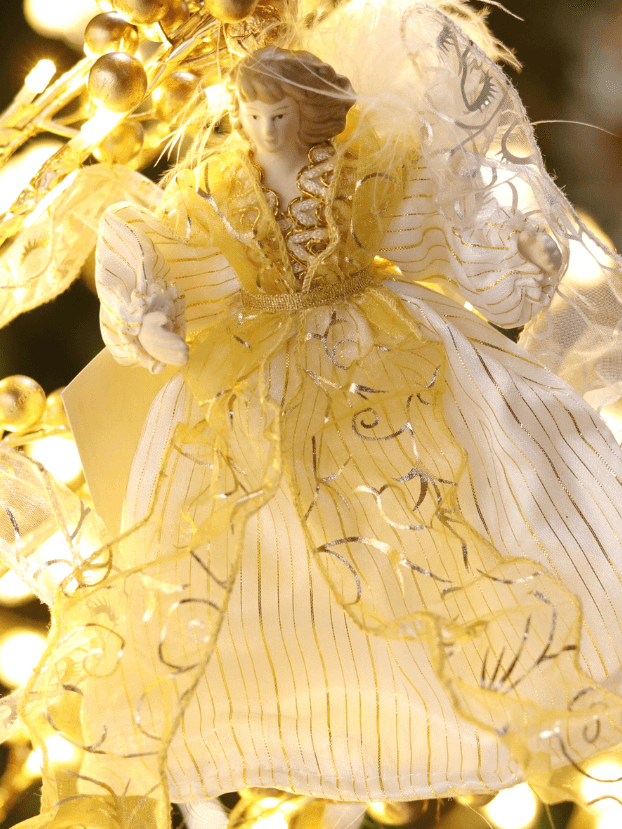 Ángel en encolado para colgar en el árbol – Blanco - Decora tu Navidad Envios a Bogotá y toda Colombia | Dkora Colombia