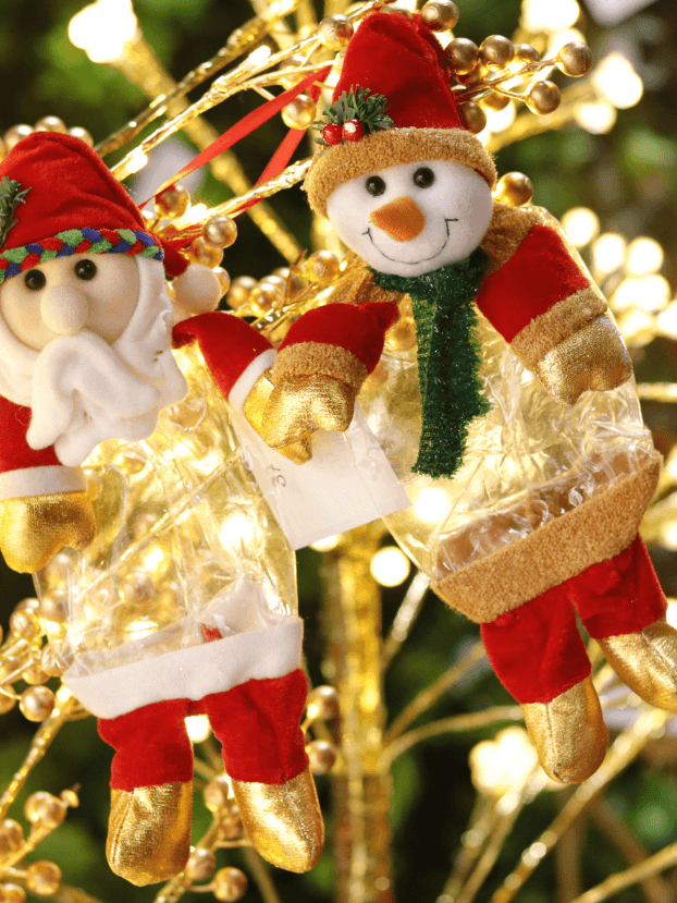Bolsa Transparente en forma de muñeco navideño – 2 modelos - Decora tu Navidad Envios a Bogotá y toda Colombia | Dkora Colombia