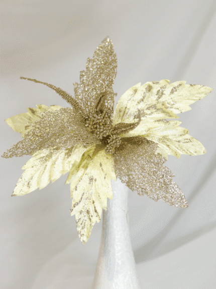 Flor de Navidad por 8 pétalos – Amarillo - Decora tu Navidad Envios a Bogotá y toda Colombia | Dkora Colombia