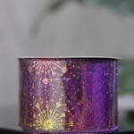 Cinta de organza morada alambrada con remolinos fucsia, 10 yardas - Cintas Envios a Bogotá y toda Colombia | Dkora Colombia