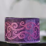 Cinta de organza turquesa alambrada con bolas fucsia, 10 yardas - Cintas Envios a Bogotá y toda Colombia | Dkora Colombia