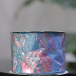 Cinta de organza morada alambrada con remolinos fucsia, 10 yardas - Cintas Envios a Bogotá y toda Colombia | Dkora Colombia