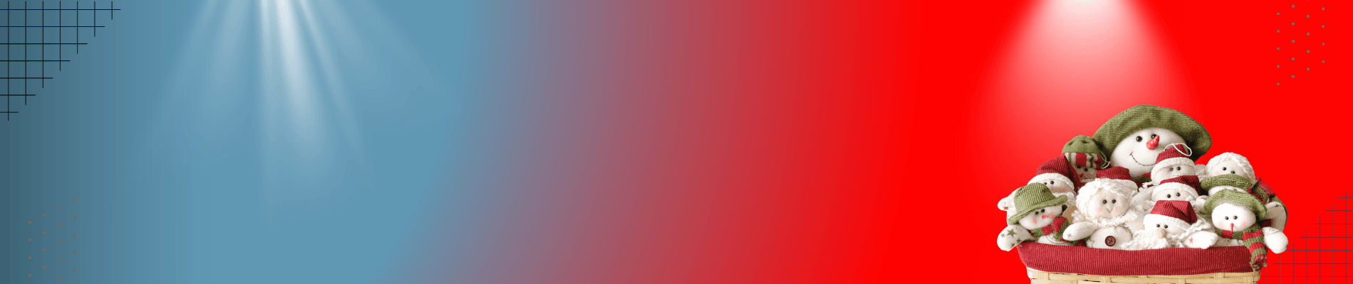 Canasta Muñecos Nieve con 12 figuras navideñas entre noel, nieve y angeles. - Decora tu Navidad Envios a Bogotá y toda Colombia | Dkora Colombia