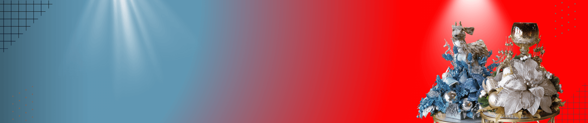 Arreglo Navideño champaña con rojo - Arreglos Navideños Envios a Bogotá y toda Colombia | Dkora Colombia