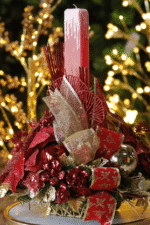 Arreglo Navideño dorado - Arreglos Navideños Envios a Bogotá y toda Colombia | Dkora Colombia