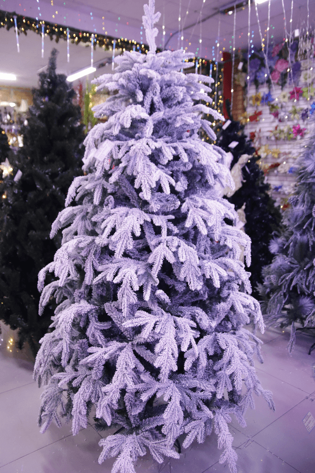 SP2039-210 Árbol nevado de lujo de 1,80 m con hoja plana - Árboles de Navidad Envios a Bogotá y toda Colombia | Dkora Colombia
