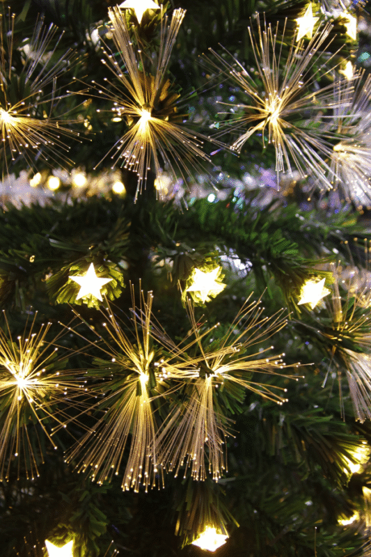 Árbol LED y fibra óptica cálida de 2,10 m. - Árboles de Navidad Envios a Bogotá y toda Colombia | Dkora Colombia