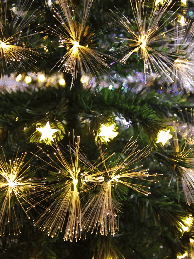 Árbol LED y fibra óptica cálida de 1,80 m. - Árboles de Navidad Envios a Bogotá y toda Colombia | Dkora Colombia