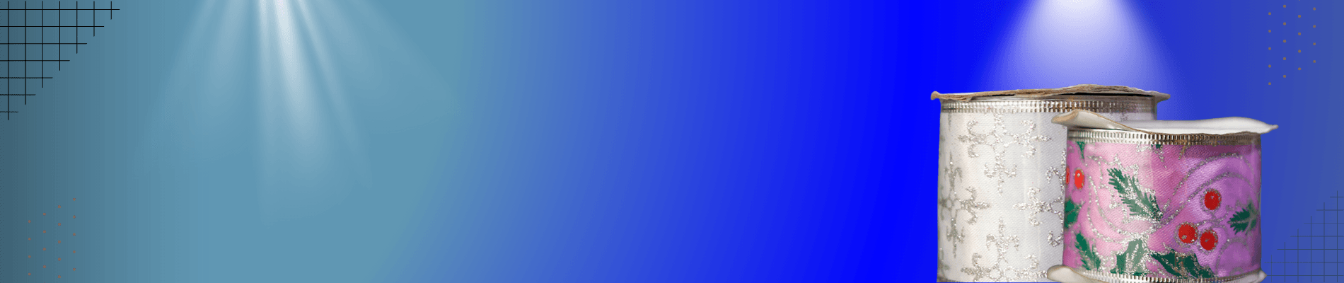 Cinta de organza turquesa alambrada con bolas fucsia, 10 yardas - Cintas Envios a Bogotá y toda Colombia | Dkora Colombia