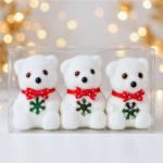Set x3 Osos Blancos Brillantes 9 cm - Decora tu Navidad Envios a Bogotá y toda Colombia | Dkora Colombia