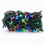 Instalación solar Led lineal por 100 luces, cable verde, 10Mts en caja. - Decora tu Navidad Envios a Bogotá y toda Colombia | Dkora Colombia