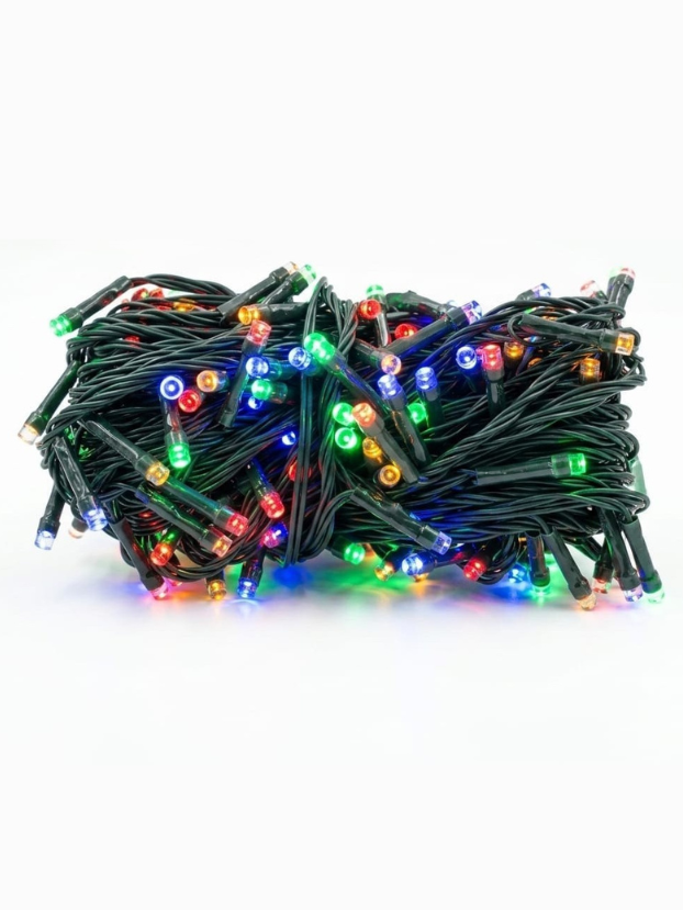 Instalación Led lineal por 200 luces, cable verde y secuenciador, 15Mts en bolsa. - Decora tu Navidad Envios a Bogotá y toda Colombia | Dkora Colombia